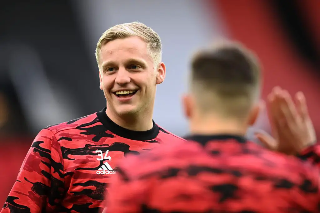 Transfer News: Manchester United star Donny van de Beek is ‘not pushing’ to leave the club. (Photo by Michael Regan/Getty Images)
