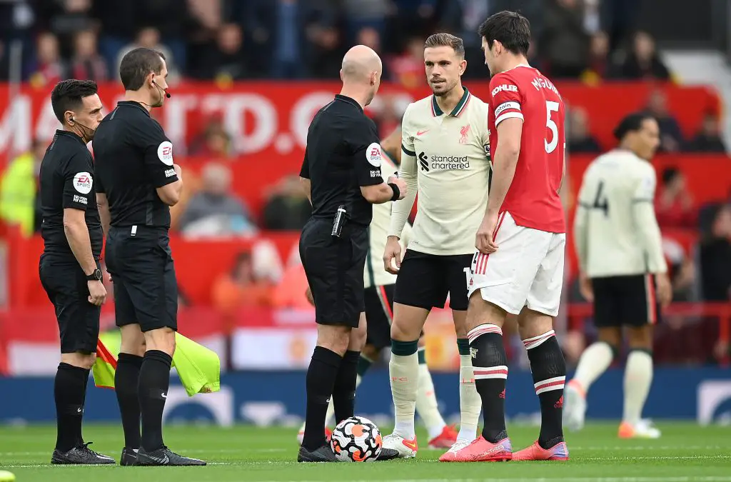 Referees could be set to train with Premier League clubs from next season onwards. (Photo by Michael Regan/Getty Images)