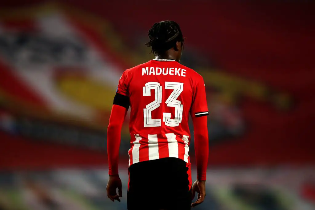 Noni Madueke rejected Manchester United in 2018 to join PSV Eindhoven from Tottenham Hotspur.