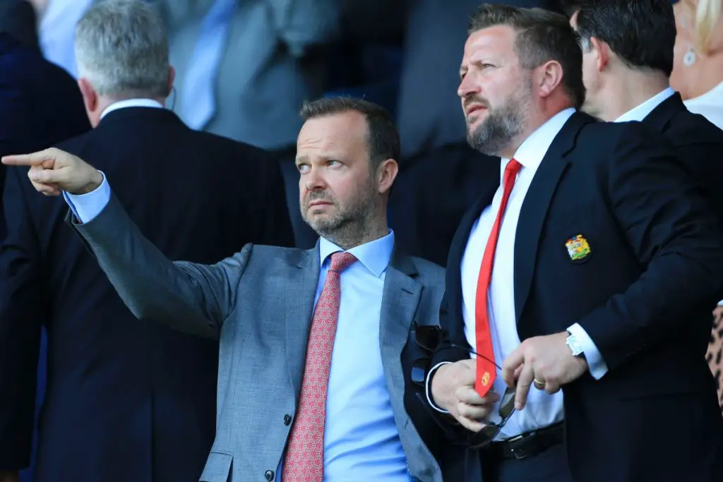 Richard Arnold(R) with current Manchester United executive vice-chairman, Ed Woodward (Credit: The US Sun)
