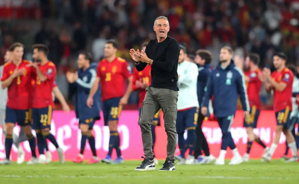 Luis Enrique is being considered by Manchester United as a potential replacement to succeed Ralf Rangnick. (Photo by Fran Santiago/Getty Images)