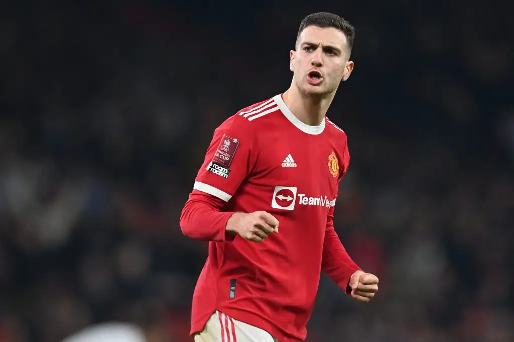 Diogo Dalot picked up a brutal cut on his ankle mid-way through the game against Aston Villa.