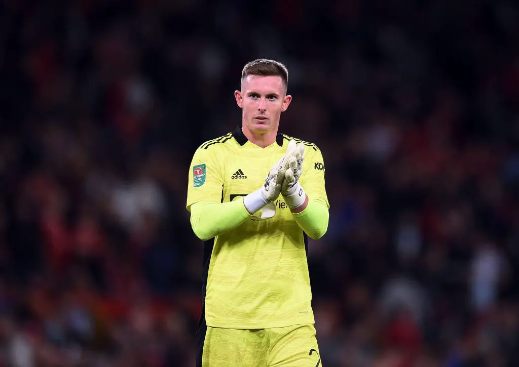 Manchester United identify two Premier League goalkeepers as potential replacements for Dean Henderson in the summer. (Photo by OLI SCARFF/AFP via Getty Images)