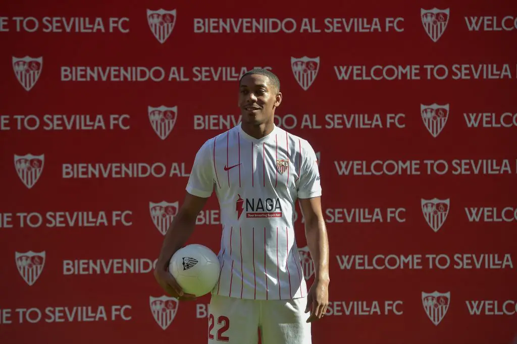 Manchester United loanee Anthony Martial frustrated by the situation at Sevilla .