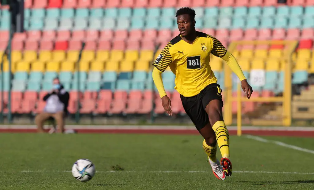 Manchester United show interest in signing Dan-Axel Zagadou from Borussia Dortmund. (Photo by Matthias Kern/Getty Images)