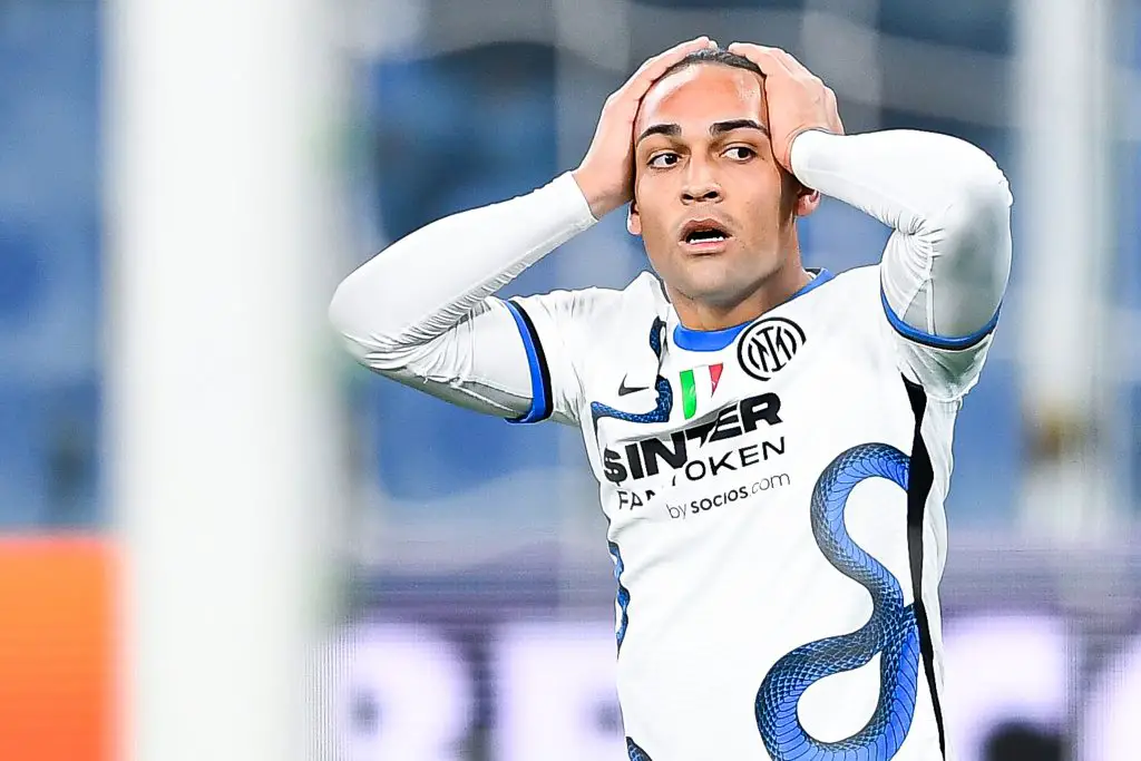 Lautaro Martinez is also a transfer target for Liverpool and Arsenal. (Photo by Getty Images)