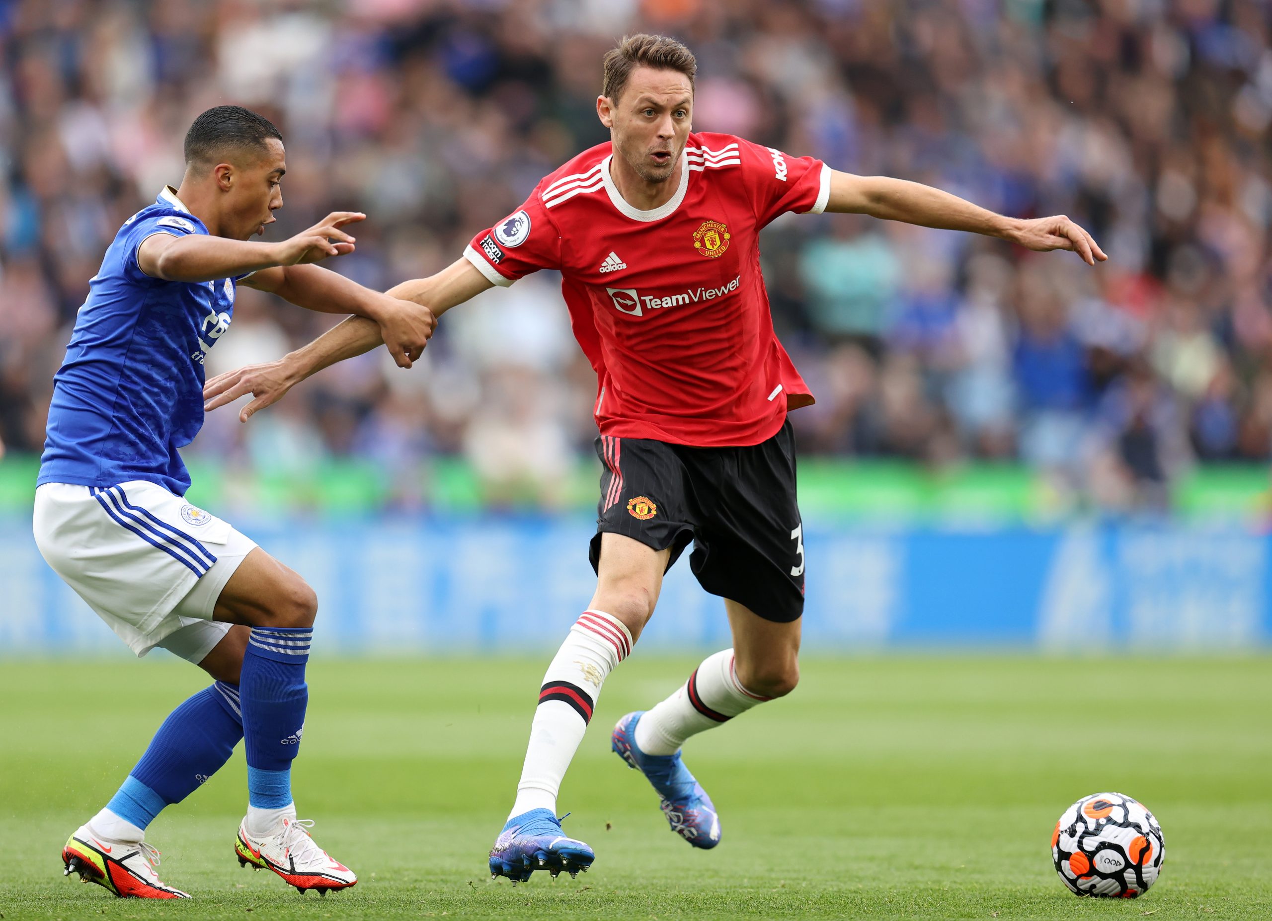 Nemanja Matic has interest from Juventus. (Photo by Alex Pantling/Getty Images)