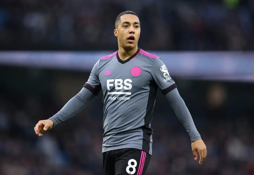 Leicester City midfielder Youri Tielemans could be sold in the summer, with Manchester United interested in the player.  (Photo by Alex Pantling/Getty Images)
