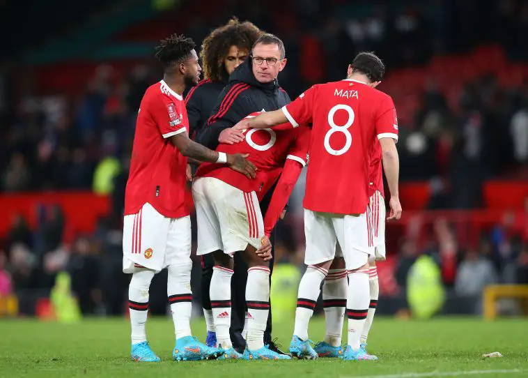 Interim boss Ralf Rangnick's team selection causing player unrest at Manchester United.