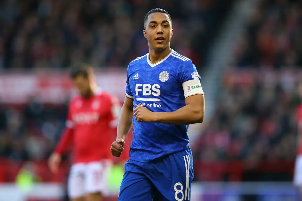 Man United and Arsenal battle it out for Youri Tielemans. (Photo by Alex Livesey/Getty Images)
