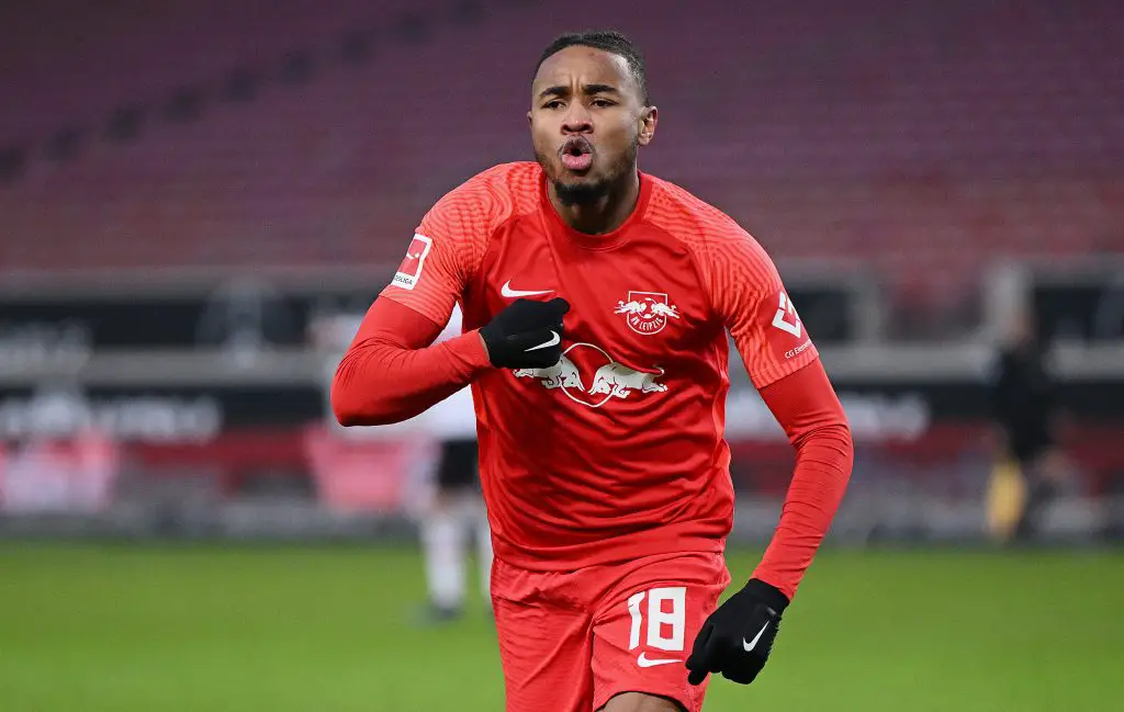 RB Leipzig determined to keep Manchester United transfer target Christopher Nkunku beyond the summer.  (Photo by Matthias Hangst/Getty Images)