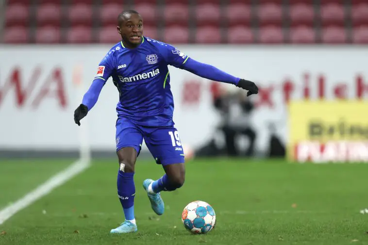 Newcastle eye move for Bayer Leverkusen star Moussa Diaby. (Photo by Alex Grimm/Getty Images)