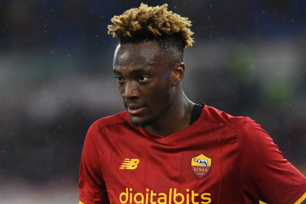 Transfer News: Manchester United rival Arsenal for AS Roma striker Tammy Abraham.  (Photo by Silvia Lore/Getty Images)
