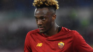 Tammy Abraham of AS Roma in action. (Photo by Silvia Lore/Getty Images)