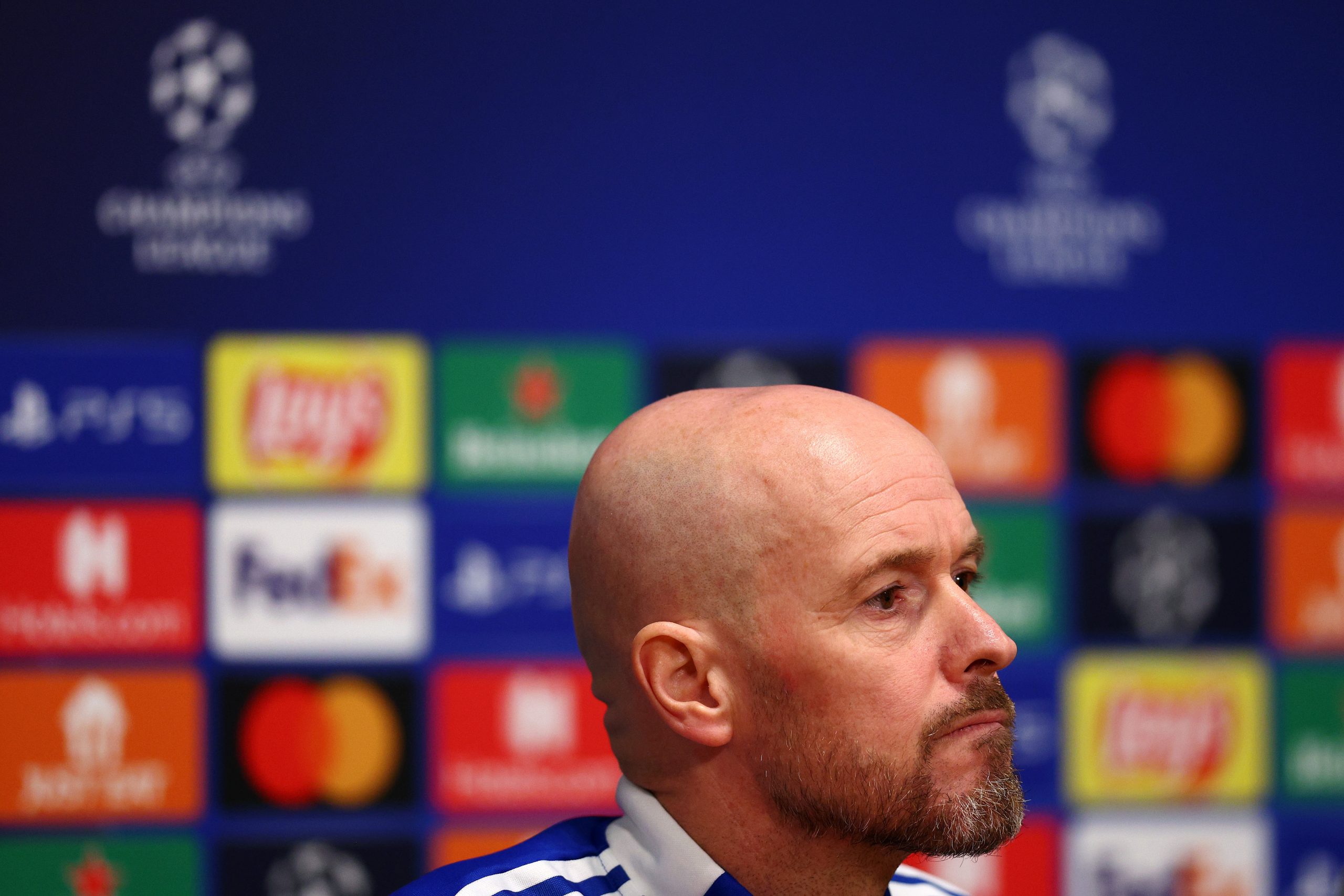 Ajax Amsterdam manager Erik ten Hag plays down Manchester United links amid English lessons rumours.