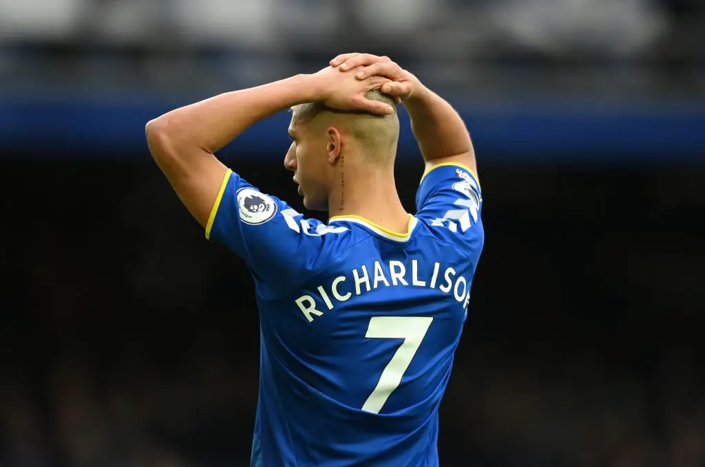Manchester United to compete against Real Madrid for Everton forward Richarlison.  (Photo by Michael Regan/Getty Images)