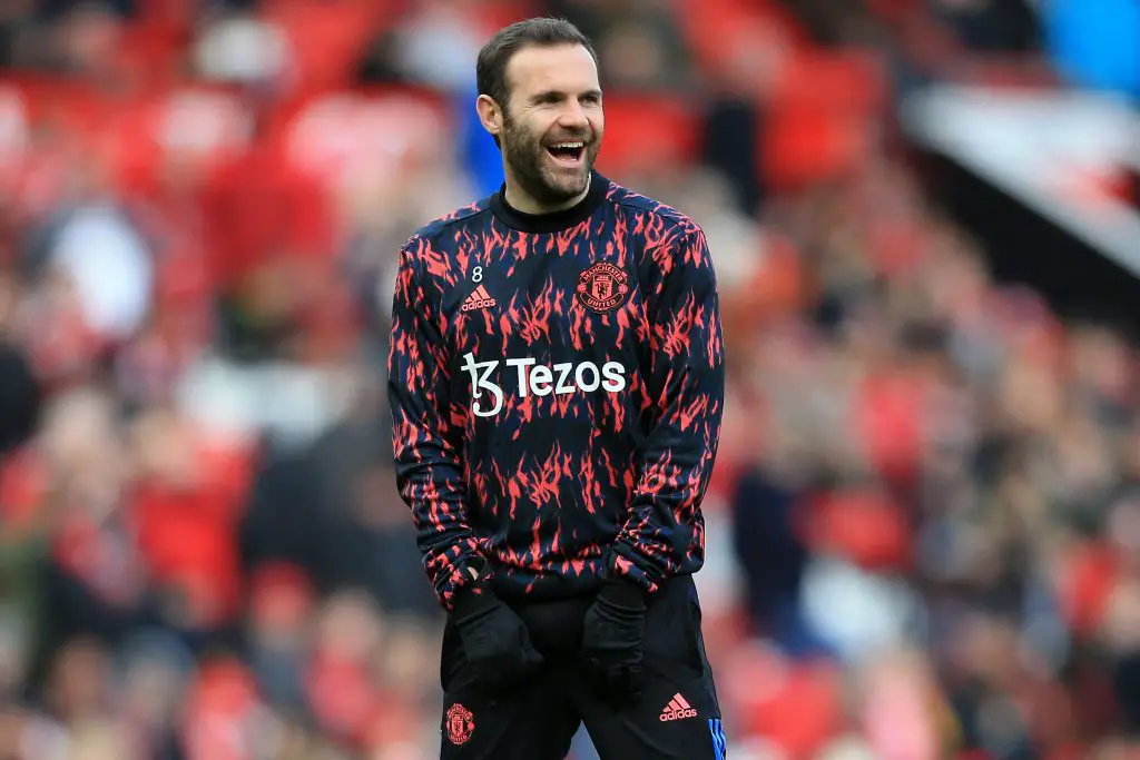 Manchester United's Spanish midfielder Juan Mata could be set for a coaching role if he retires. (Photo by LINDSEY PARNABY/AFP via Getty Images)