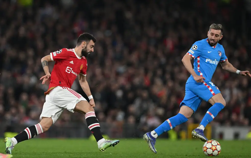 Manchester United's Portuguese midfielder Bruno Fernandes has been described as uncoachable. (Photo by Paul ELLIS / AFP) (Photo by PAUL ELLIS/AFP via Getty Images)