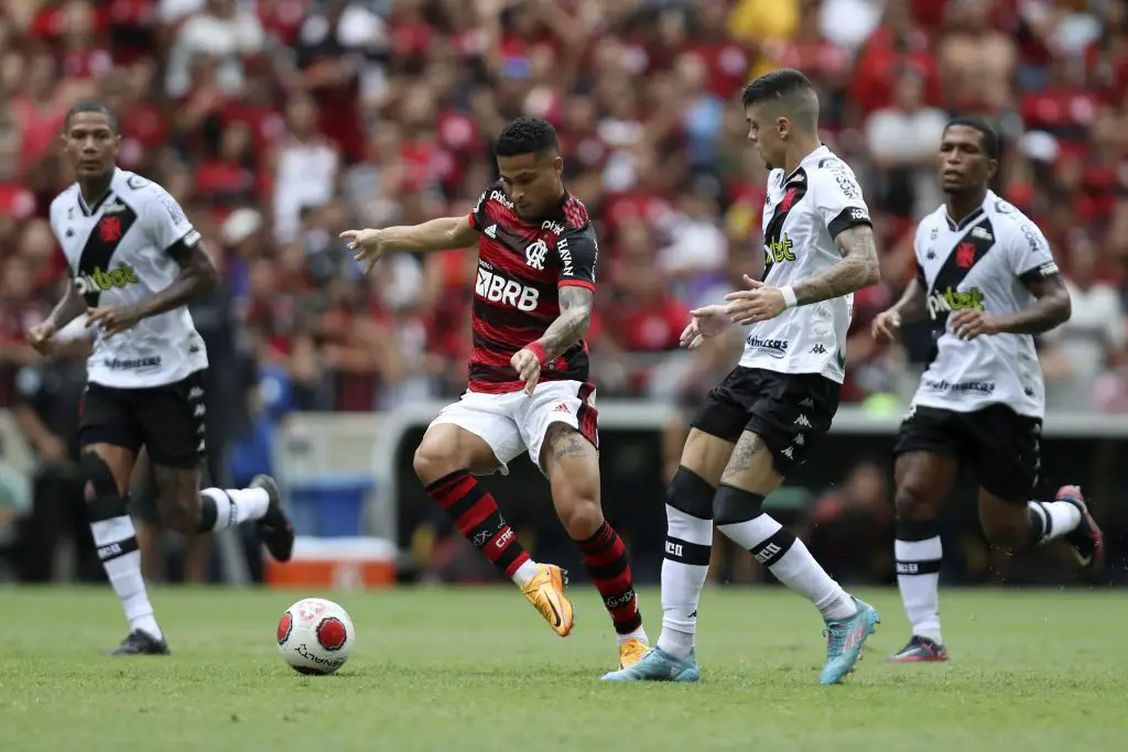 Joao Gomes of Flamengo scouted by Manchester United. (Photo by Buda Mendes/Getty Images)