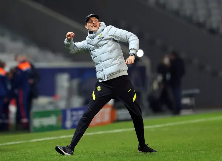 Thomas Tuchel celebrates against Lille. (Photo by Catherine Ivill/Getty Images)