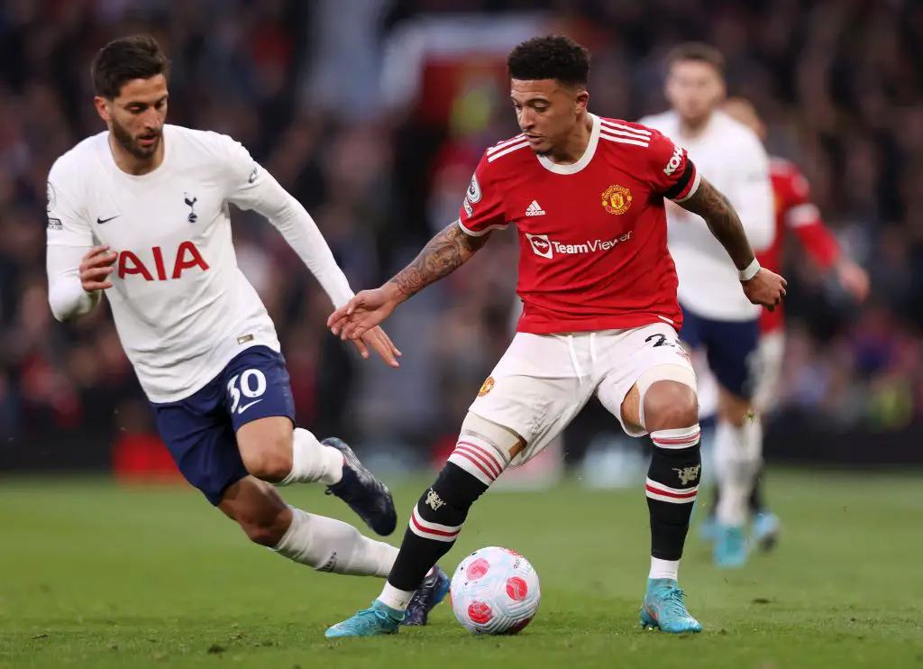 Ralf Rangnick reveals that Jadon Sancho had a hard time settling in at Manchester United after failing to adapt to the intensity of the Premier League. (Photo by Naomi Baker/Getty Images)