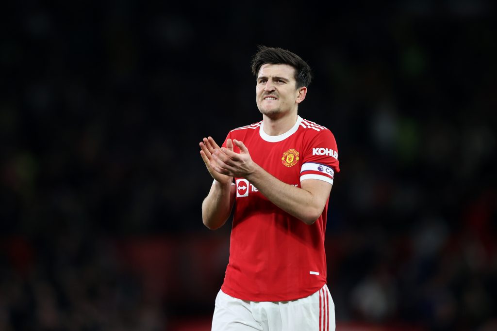 Harry Maguire could return for Manchester United before the end of the season, said Ralf Rangnick. (Photo by Naomi Baker/Getty Images)