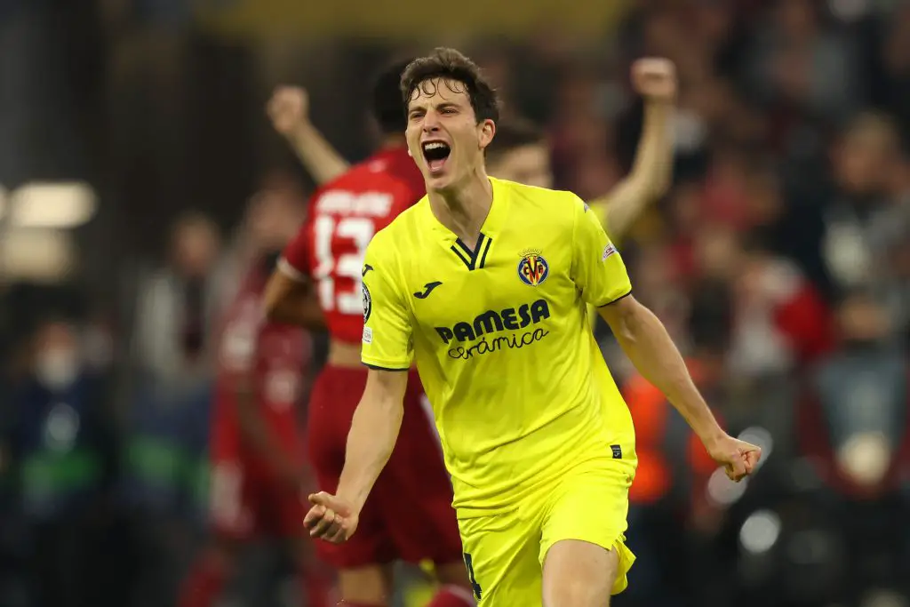 Manchester United receive boost for Villarreal defender Pau Torres as his agents are willing to fly to Manchester. (Photo by Alexander Hassenstein/Getty Images)