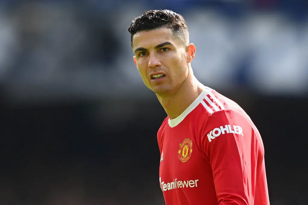 Cristiano Ronaldo hints at Manchester United stay in Erik ten Hag welcome message. (Photo by Michael Regan/Getty Images)
