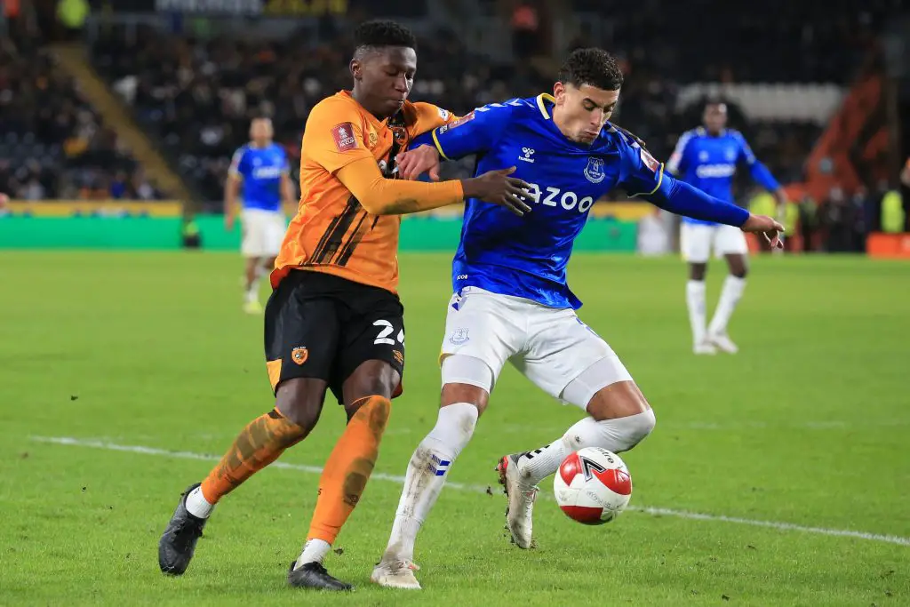 Di'Shon Bernard could stay at Hull City beyond the summer, says manager Shota Arveladze. (Photo by LINDSEY PARNABY/AFP via Getty Images)