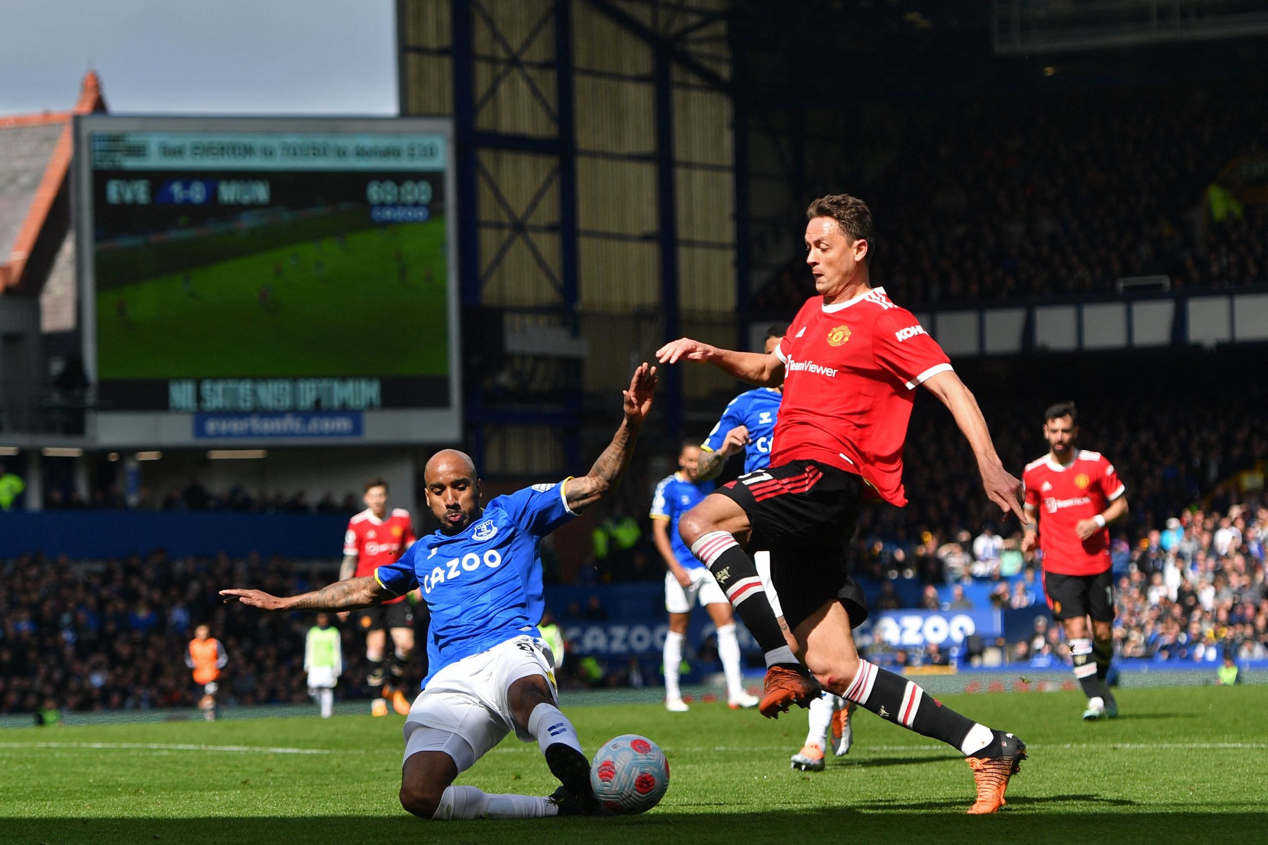 Nemanja Matic wants to leave Manchester United. (Photo by ANTHONY DEVLIN/AFP via Getty Images)