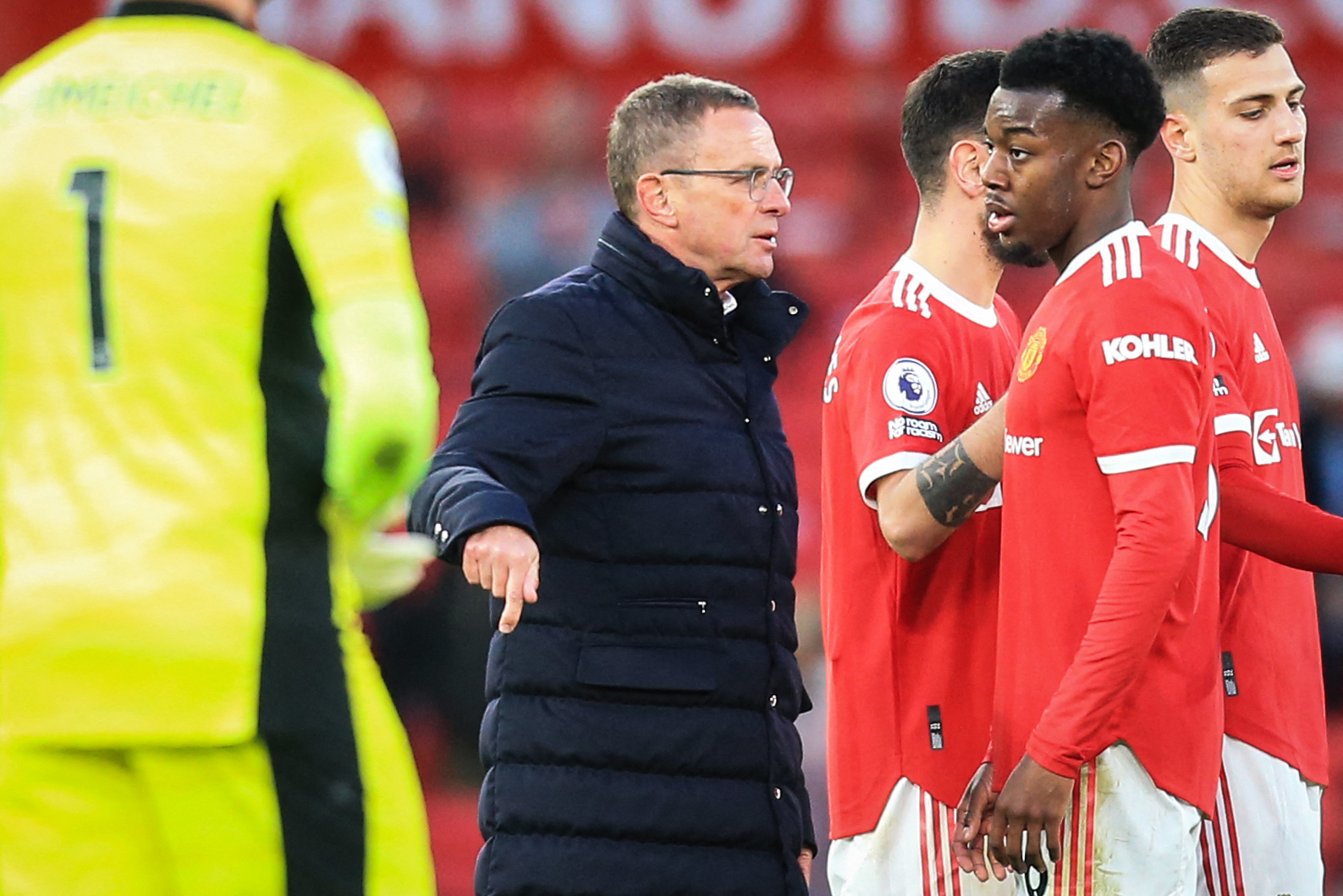 Ralf Rangnick is set to work in a consultancy role at Manchester United this summer. (Photo by LINDSEY PARNABY/AFP via Getty Images)