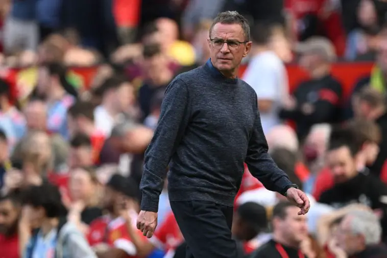 Ralf Rangnick did an average job at Manchester United. (Photo by PAUL ELLIS/AFP via Getty Images)