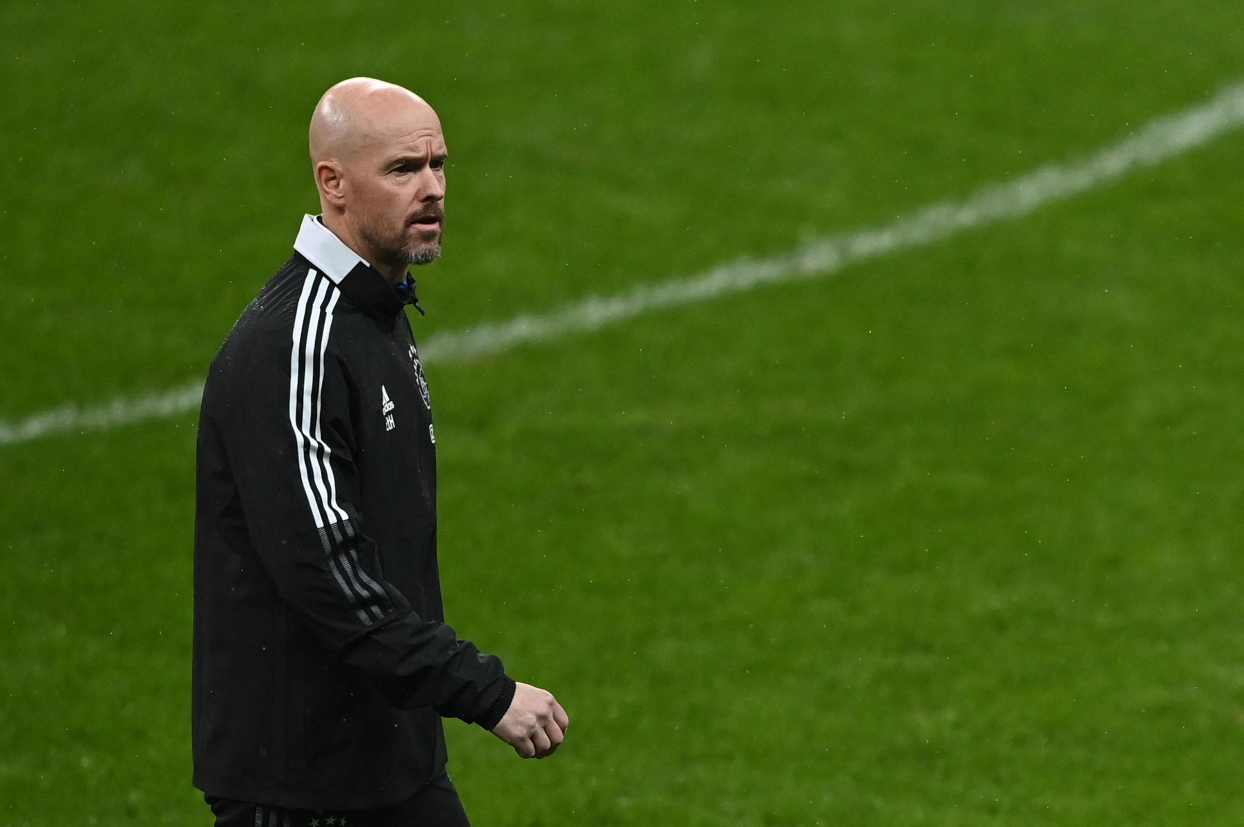 Ajax Amsterdam's Dutch head coach, Erik Ten Hag. (Photo by OZAN KOSE/AFP via Getty Images)