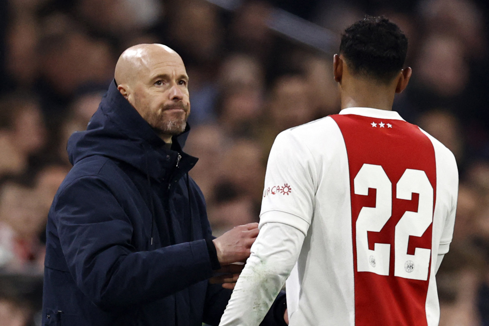 Ryan Gravenberch is a tactically intelligent box-to-box CM for Erik ten Hag. (Photo by MAURICE VAN STEEN/ANP/AFP via Getty Images)