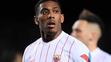 Anthony Martial is making little to no meaningful impact at Sevilla. (Photo by David Ramos/Getty Images)