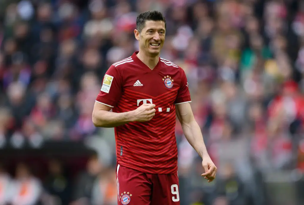 Robert Lewandowski of FC Bayern Munich is linked with a transfer move to Barcelona. (Photo by Matthias Hangst/Getty Images)