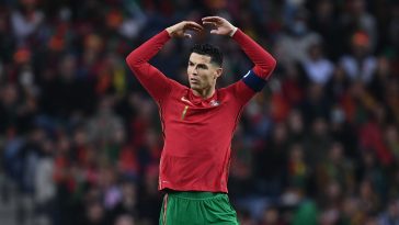 Manchester United forward Cristiano Ronaldo was not with the squad and is a huge doubt to face Leicester City .