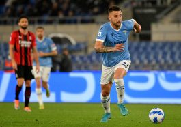 Sergej Milinkovic Savic of SS Lazio in action. (Photo by Marco Rosi - SS Lazio/Getty Images)
