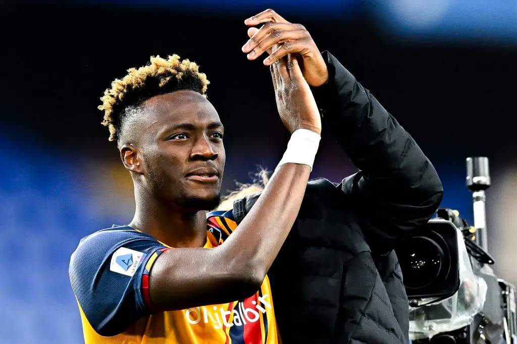 Manchester United dealt a transfer blow as Tammy Abraham is likely to stay at AS Roma.  (Photo by Getty Images)