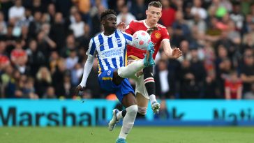 Yves Bissouma was part of the Brighton side that smashed us 4-0 earlier this month. (Photo by Mike Hewitt/Getty Images)