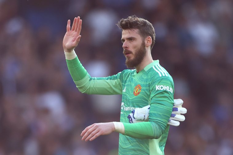 David De Gea of Manchester United acknowledges the fans after the game at Brighton. (Photo by Bryn Lennon/Getty Images)