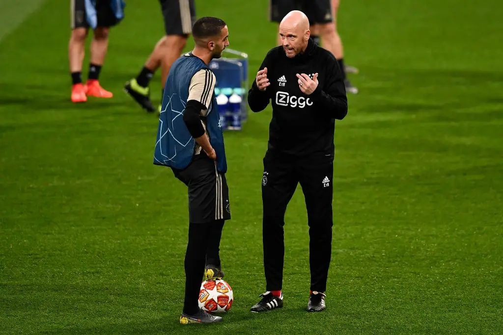 Manchester United board turned down Erik Ten Hag's request for Hakim Ziyech. (OSCAR DEL POZO/AFP via Getty Images)