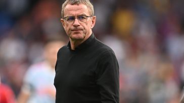 Ralf Rangnick as Manchester United manager. (Photo by JUSTIN TALLIS/AFP via Getty Images)