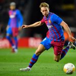 Frenkie de Jong is on the radar of both Manchester clubs. (Photo by PAU BARRENA/AFP via Getty Images)