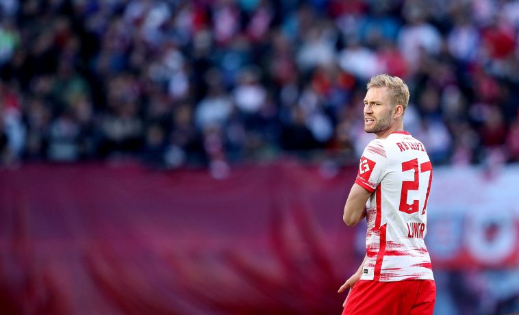 Konrad Laimer is a star at RB Leipzig. (Photo by RONNY HARTMANN/AFP via Getty Images)