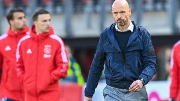 Ajax's Dutch coach Erik Ten Hag is set to join Manchester United this summer. (Photo by OLAF KRAAK/ANP/AFP via Getty Images)