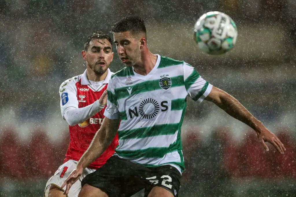 Manchester United to open bidding for Sporting CP defender Goncalo Inacio in the upcoming summer transfer window. (Photo by CARLOS COSTA/AFP via Getty Images)