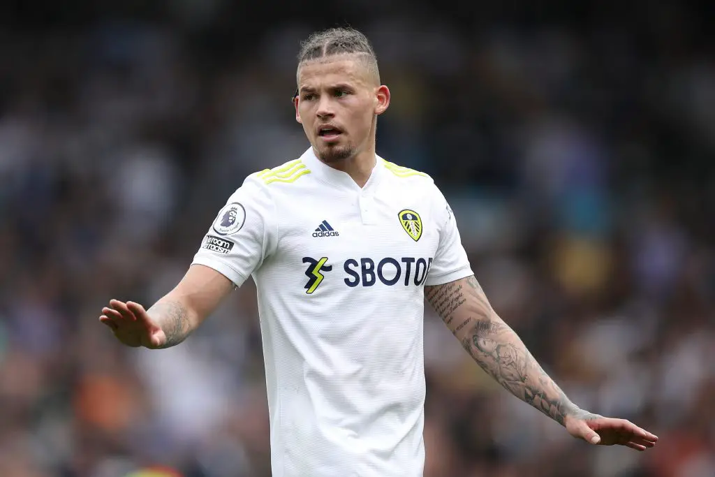 Manchester City consider transfer bid for Kalvin Phillips amidst Man United interest. (Photo by George Wood/Getty Images)