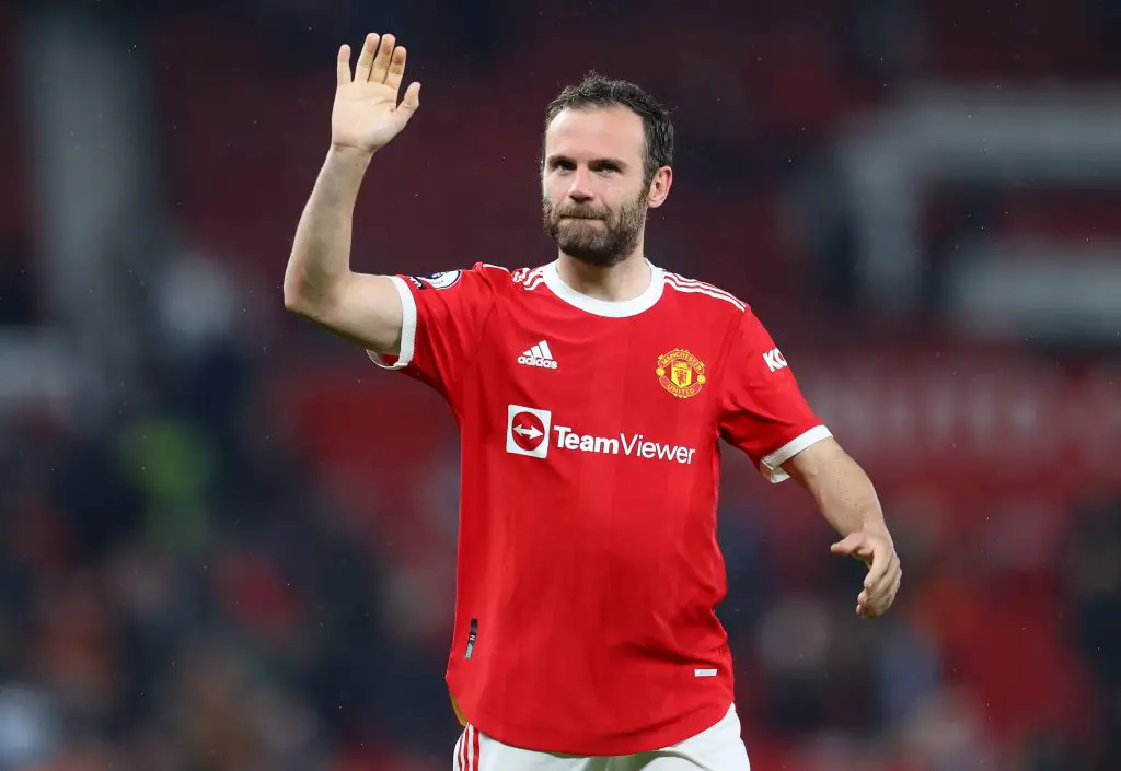 Juan Mata was highly influential against Brentford at Old Trafford last night. (Photo by Catherine Ivill/Getty Images)