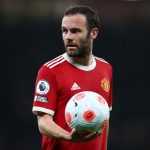 Juan Mata of Manchester United looks on during the Premier League match vs Brentford. (Photo by Naomi Baker/Getty Images)